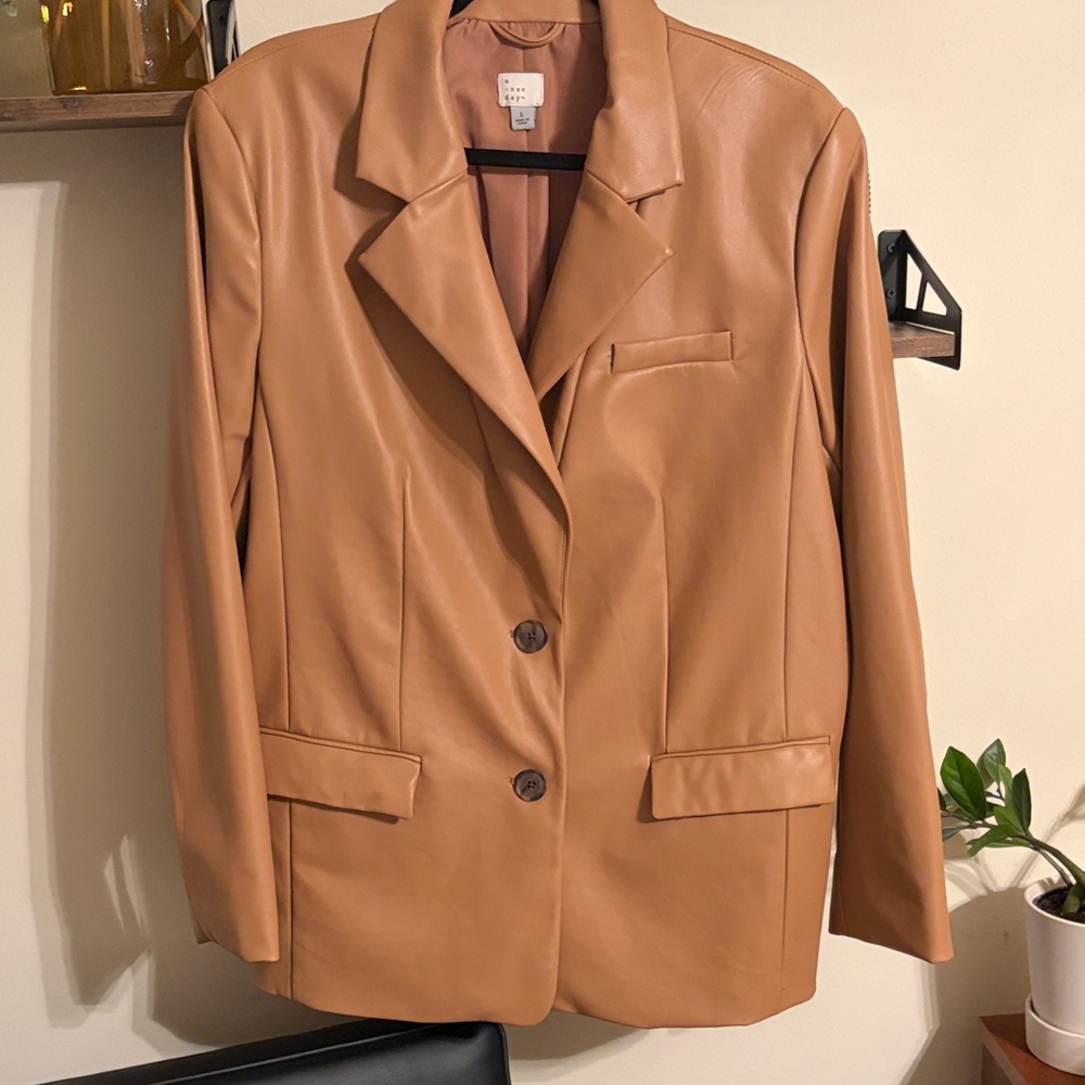a new day Women's Camel Blazer